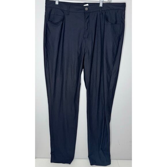Fabletics The Don Mens Size 35x32 Black 5 Pocket Slim Fit Stretch Casual Pants - Picture 1 of 6